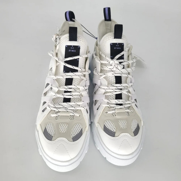MCQ ALEXANDER MCQUEEN Orbyt Descender 2.0 Mesh And Faux Leather Sneakers Men 10 - Picture 3 of 13